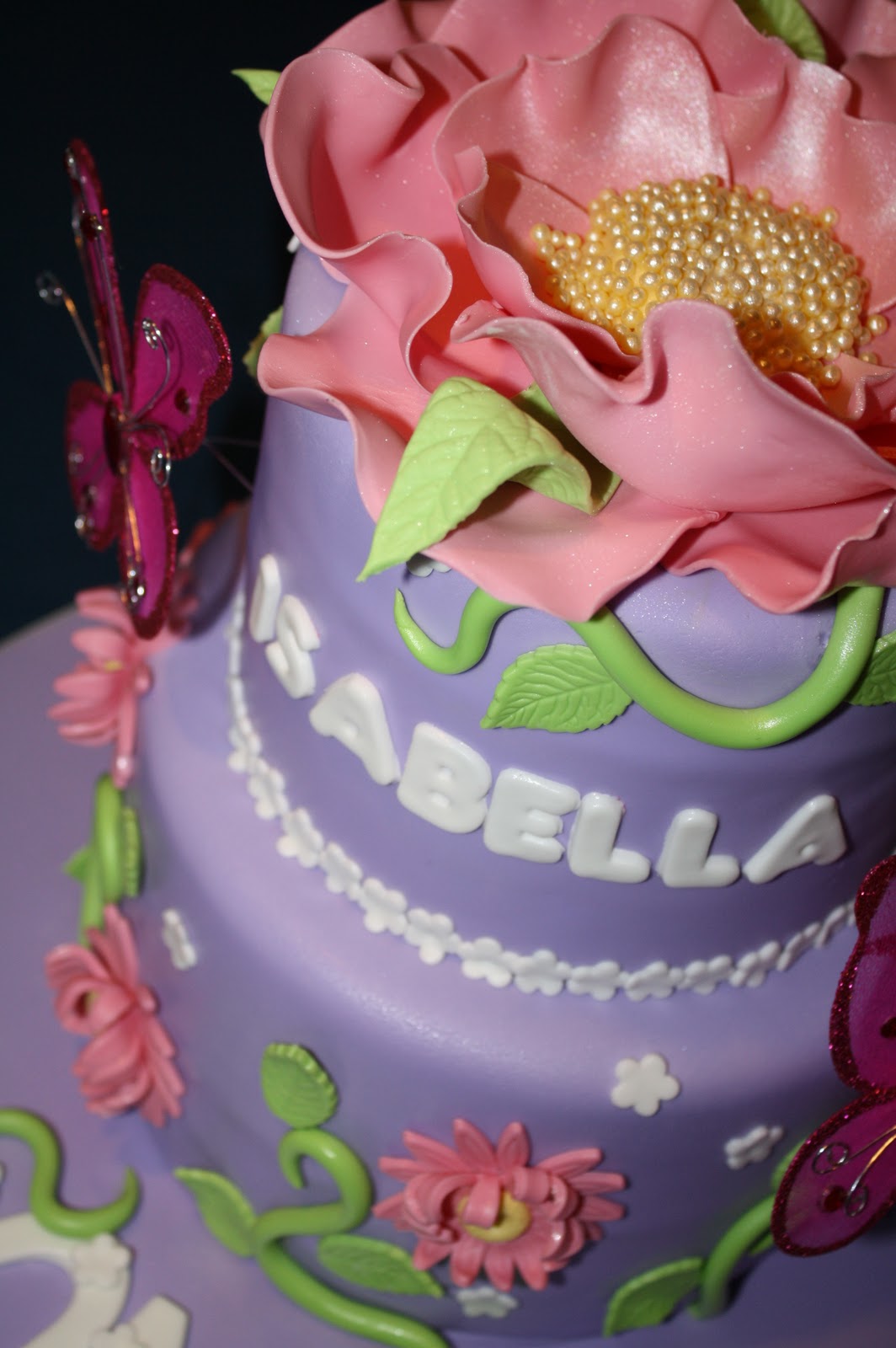 Sandy's Cakes: Isabella's Fairy Flower Birthday Cake