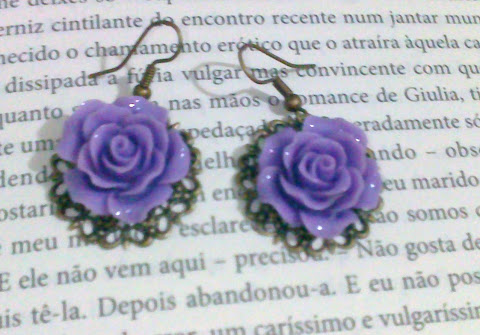 brincos lilac rose - 3.00