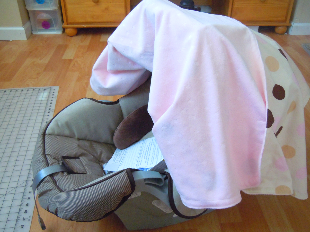 Nesting Series DIY Car Seat Canopy Tutorial Naturally Creative Mama