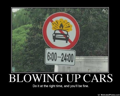 Blowing Up Car