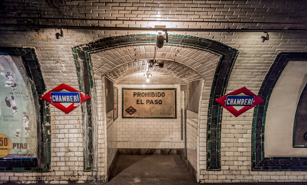 Metro de Madrid : estación fantasma de Chamberí (Linea 1)