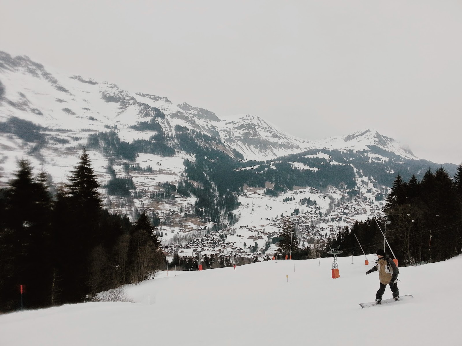 Snowboarding in the Swiss Alps my haru