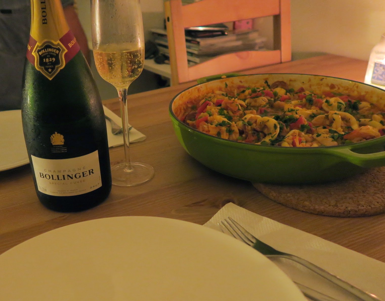 salt sugar & i chorizo, chicken and seafood paella inspired by Jamie