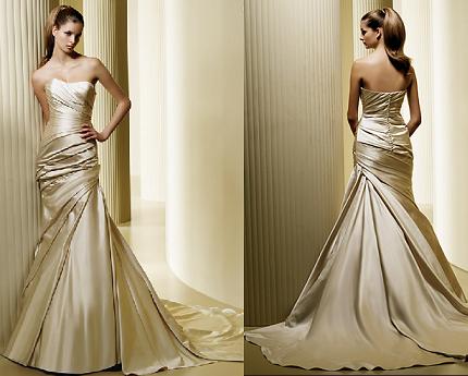 gold dress bridal fanal dresses gown sposa christmas elegant dd trends gowns colour bridesmaid bride golden couture plus