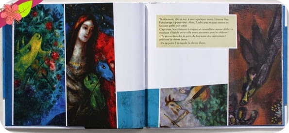 "Azulie dans la Nuit" de Nancy Guilbert - peintures de Marc Chagall - Léon art & stories