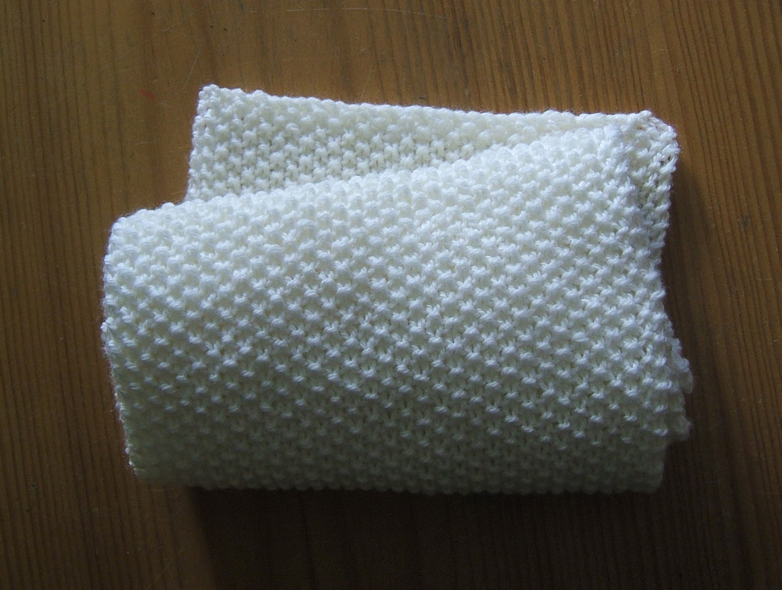aussie knitting threads: Moss Stitch Scarf - Beginners