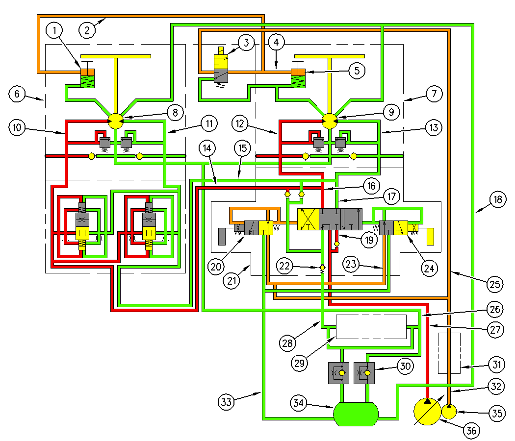 EXCAVATORS 385C Excavator Hydraulic System/ Swing Hydraulic System