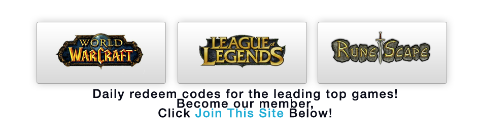 Free Game Codes Premium Accounts 2012 World of Warcraft/League of Legends/Runescape/Tera/EVEonline/