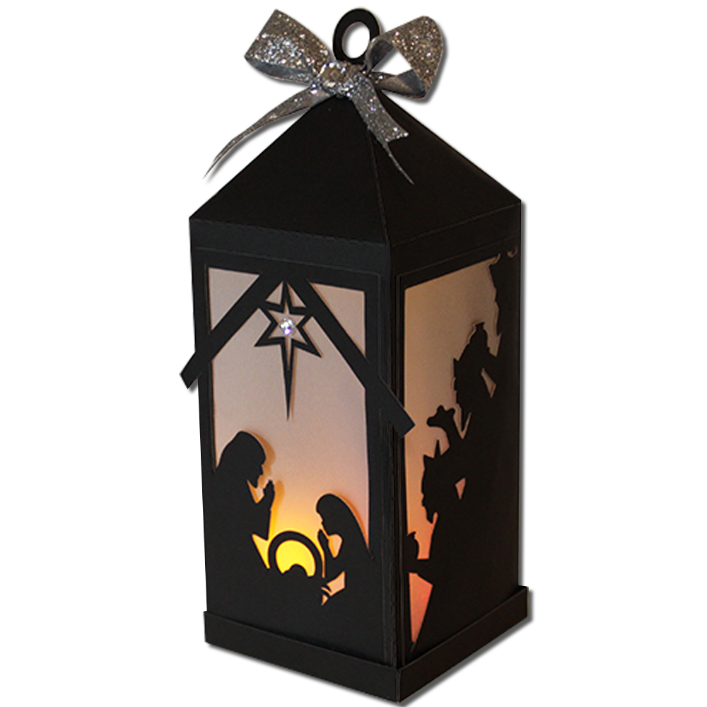JMRush Designs Nativity Scene Lantern (Flameless)