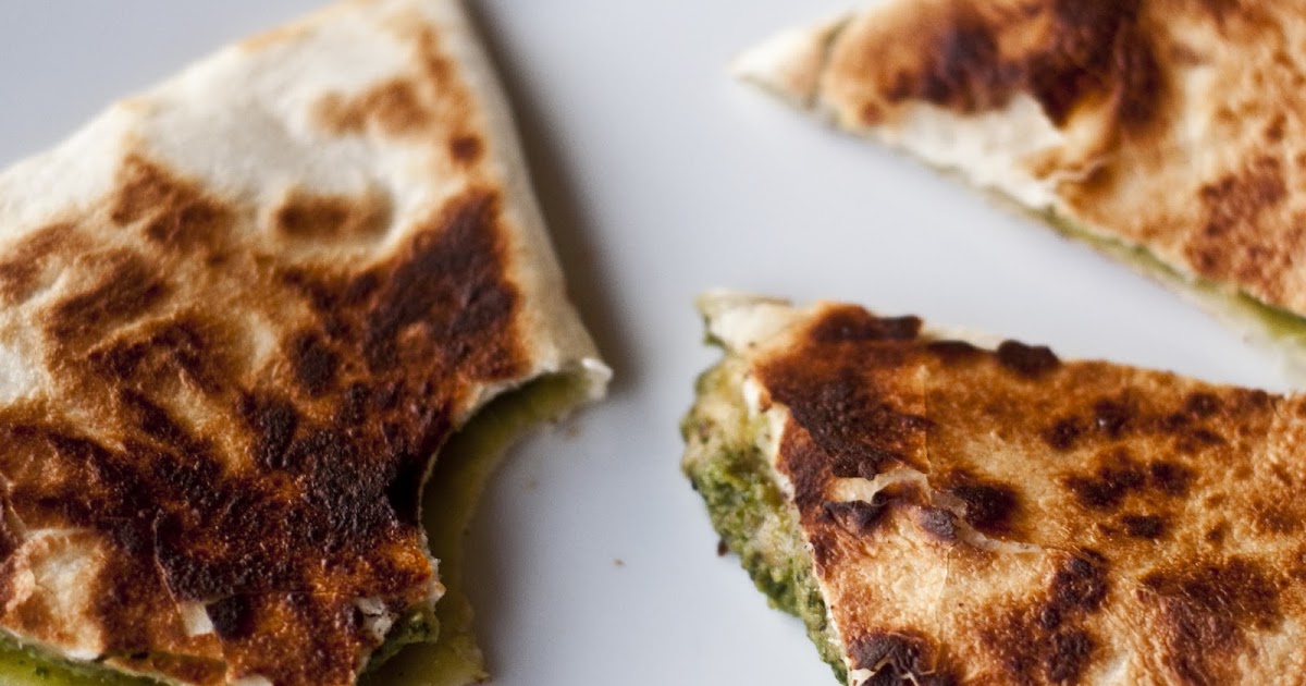 Spinach Pesto Quesadilla Saveory Kitchen