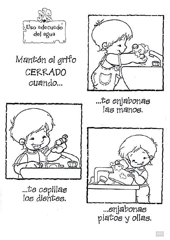 Dibujos Para Colorear Del Buen Uso Del Agua Imagui