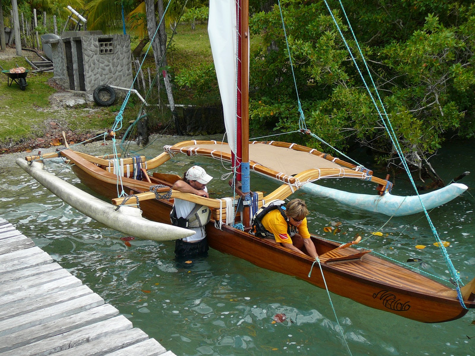 Bacalar Hawaiian outrigger canoe