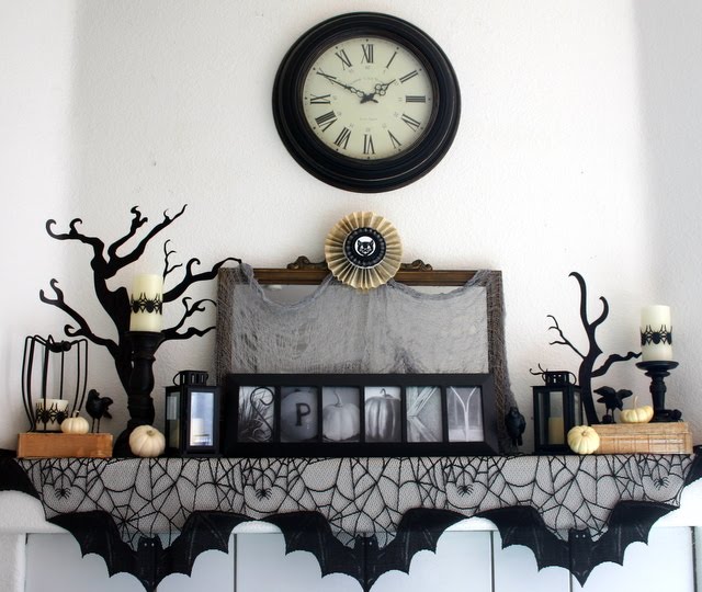 Twenty Halloween Mantel {and more} Decorating Ideas! Fox Hollow Cottage