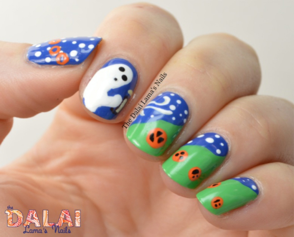Five Little Pumpkins Recreation by Hannah from The Dalai Lama's Nails