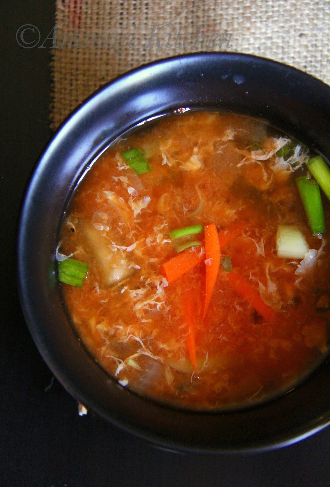 Kimchi Egg Drop Soup Indian Food Recipes Ammaji Kitchen