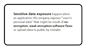 What is sensitive data exposure