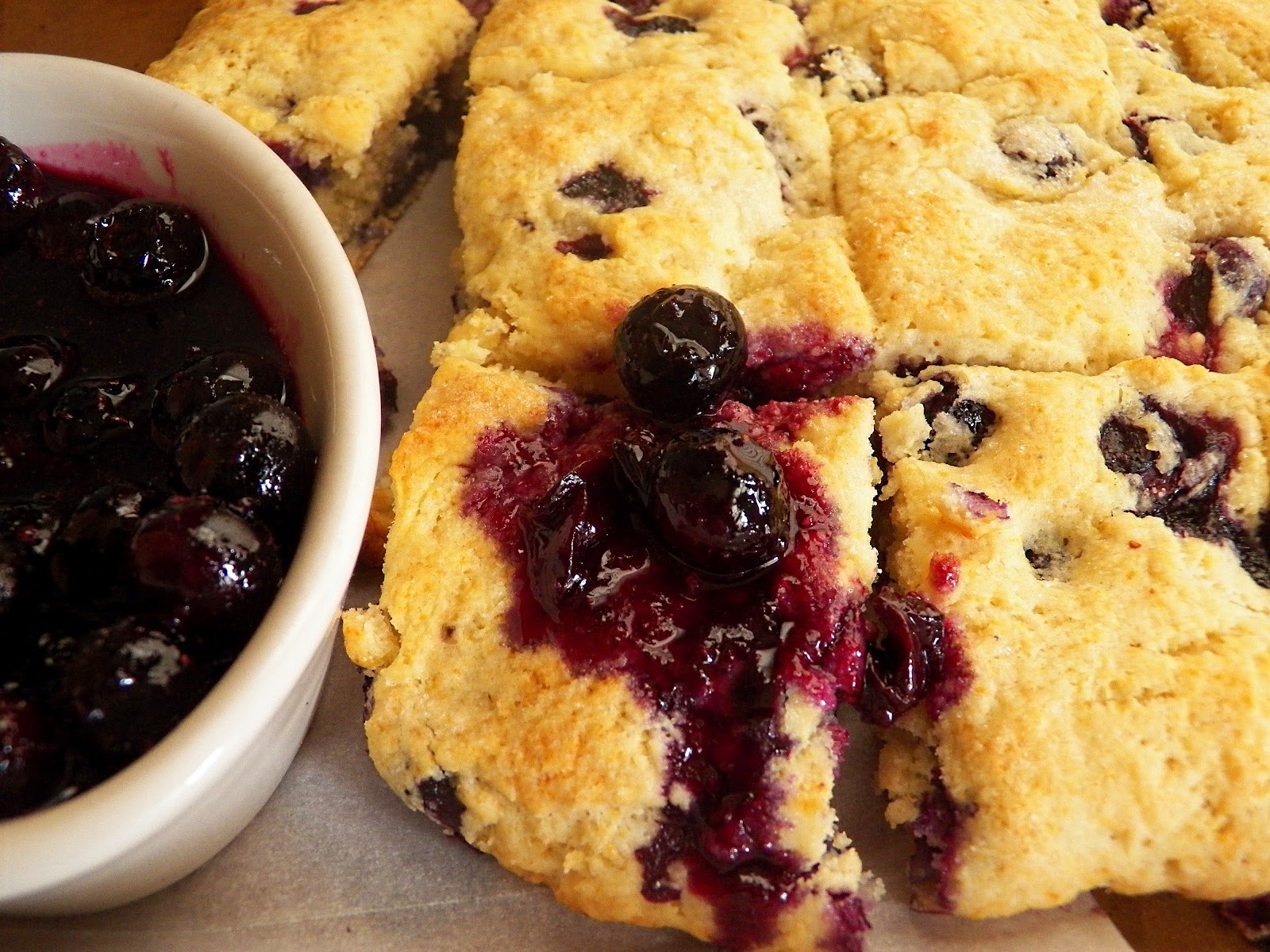 Comfy Cuisine Home Recipes from Family & Friends Blueberry Cream Biscuits