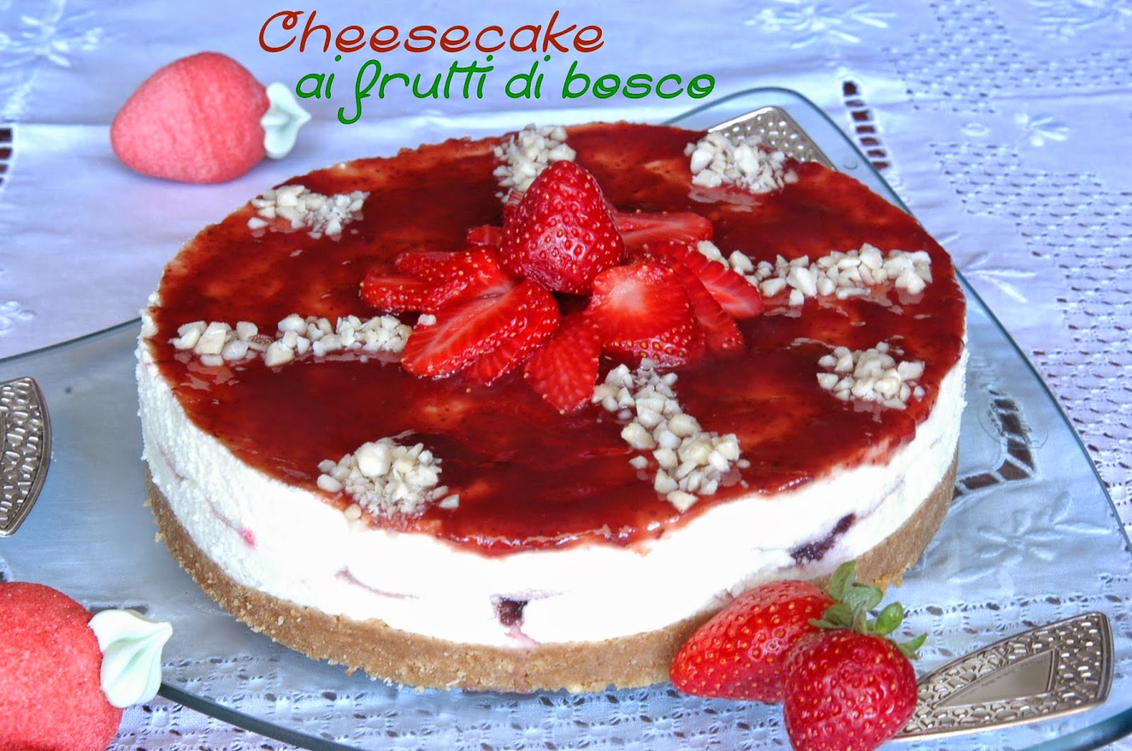 Cheesecake ai frutti di bosco senza cottura