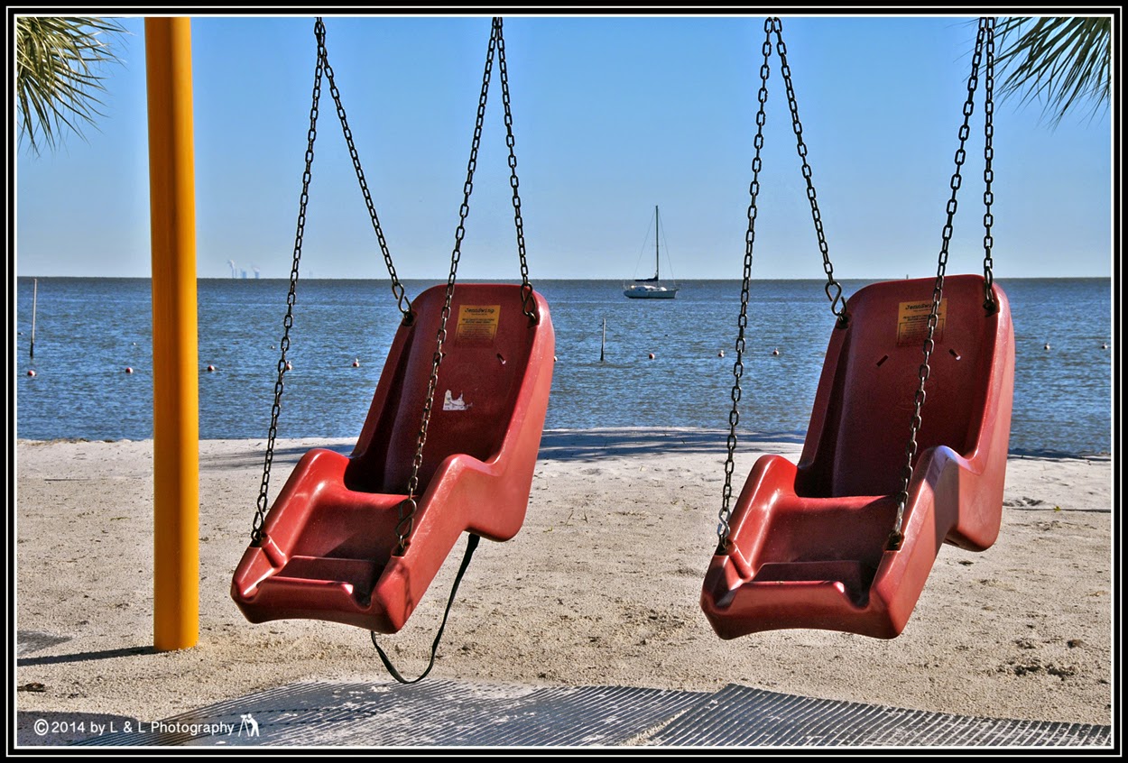 Cedar Key (Florida) Photos Twin Swings That Swing and Sing at Night