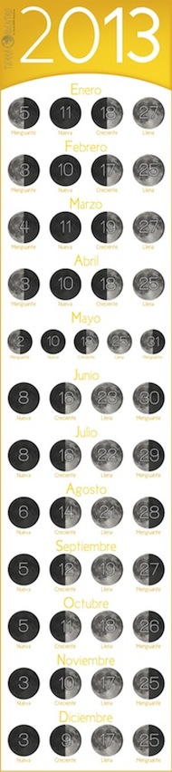 Calendari lunar 2013