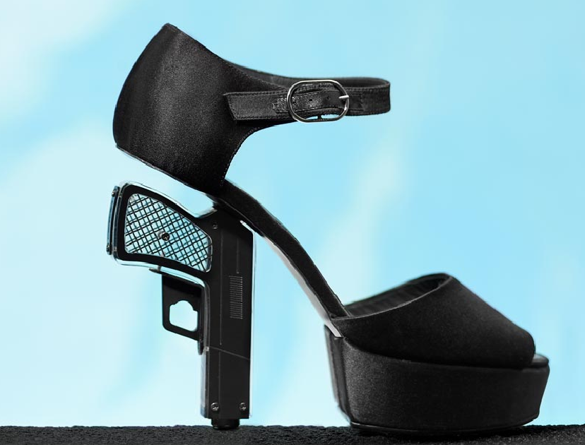 the strange stuff Chanel Platform Gun Heel.
