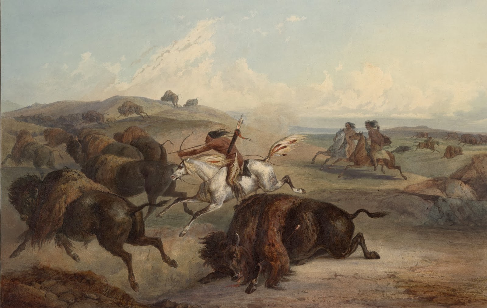 Viático de Vagamundo Plains of Missouri by Johann Karl Bodmer