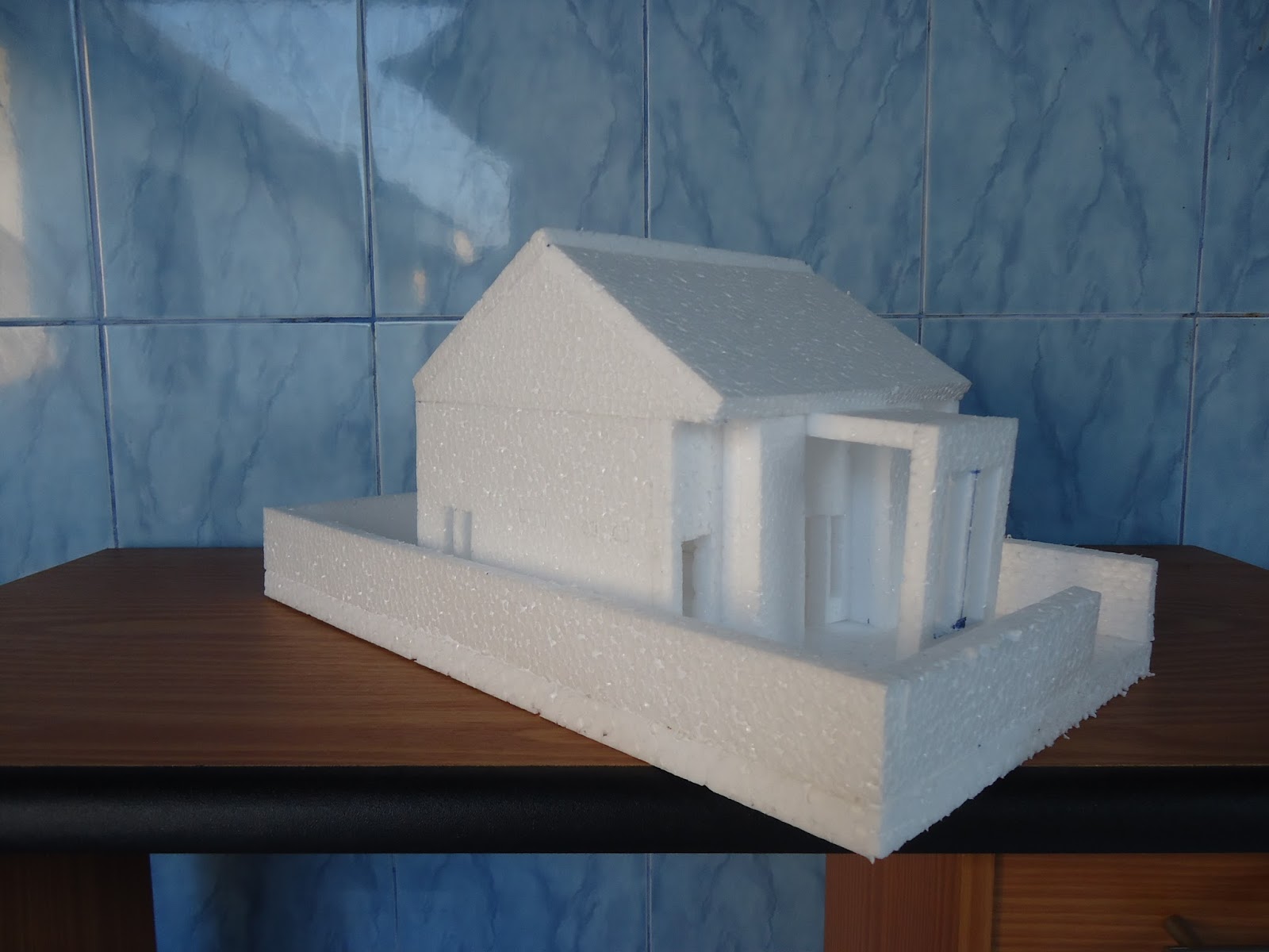 Hasil Pembuatan Miniatur Gabus Rumah Gabus Styrofoam