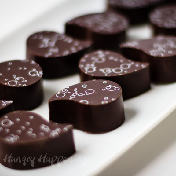 Handmade Chocolates Decorated with Chocolate Transfer Sheets, Hungry  Happenings