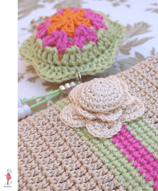 Crochet key chain and smart phone case