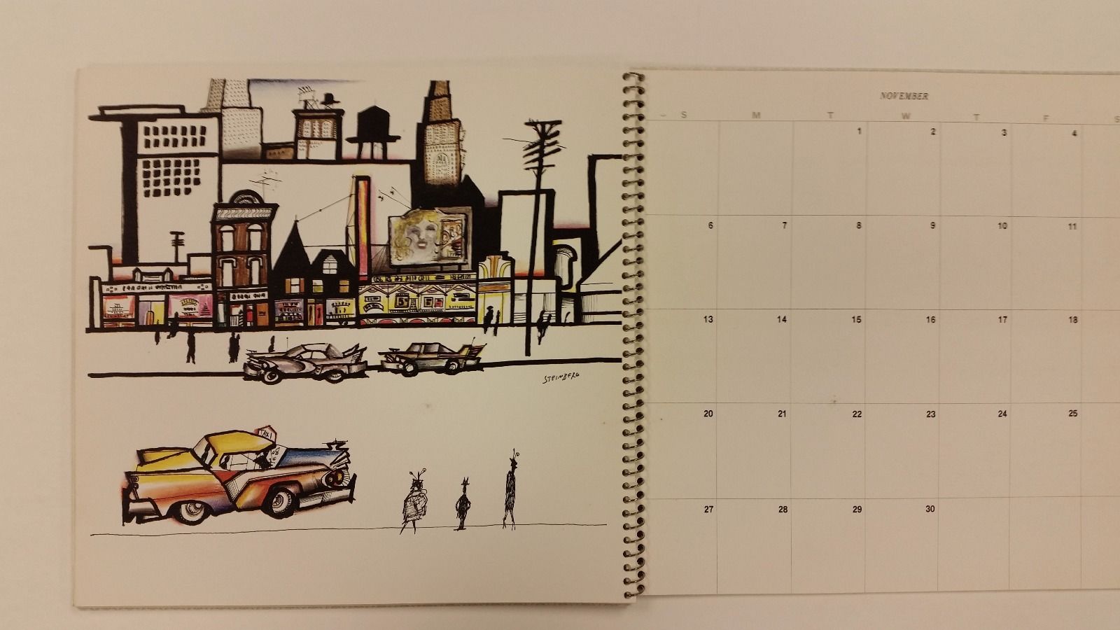 Attempted Bloggery Saul Steinberg The 1960 Calendar