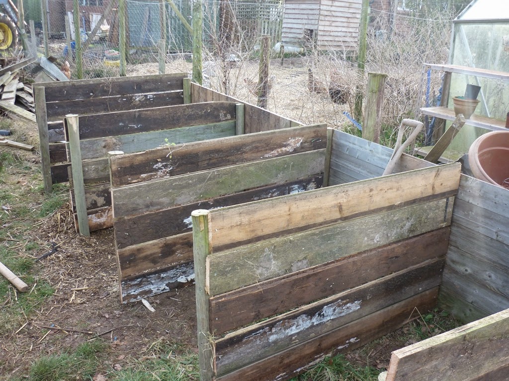 An English Homestead Making Compost Bins From Recycled Materials