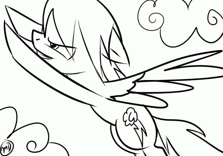 Kids Page: Rainbow Dash - For Kids Coloring Pages