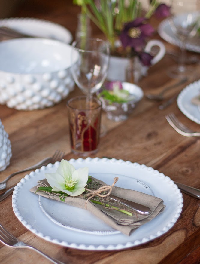 February styling the seasons - laying the table by Alexis at somethingimade.co.uk