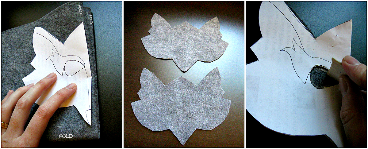 freshly completed the big bad wolf costume tutorial wolf cut out printable