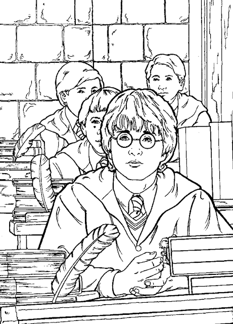 The Holiday Site: Coloring Pages of Harry Potter Free and Downloadable