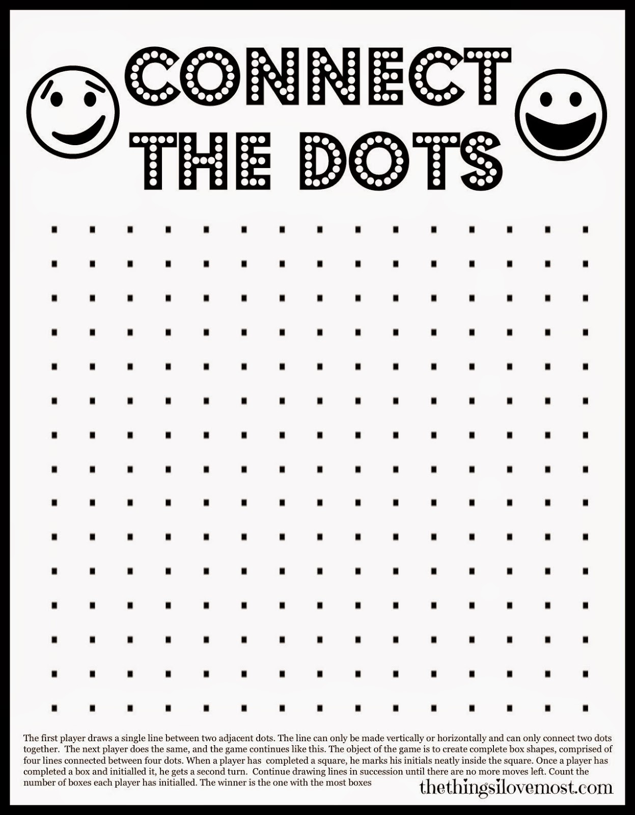 printable dots game Derrick Website