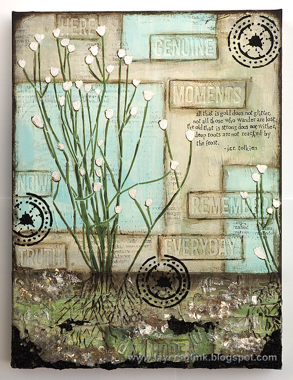 Layers of ink - Roots Canvas Tutorial by Anna-Karin