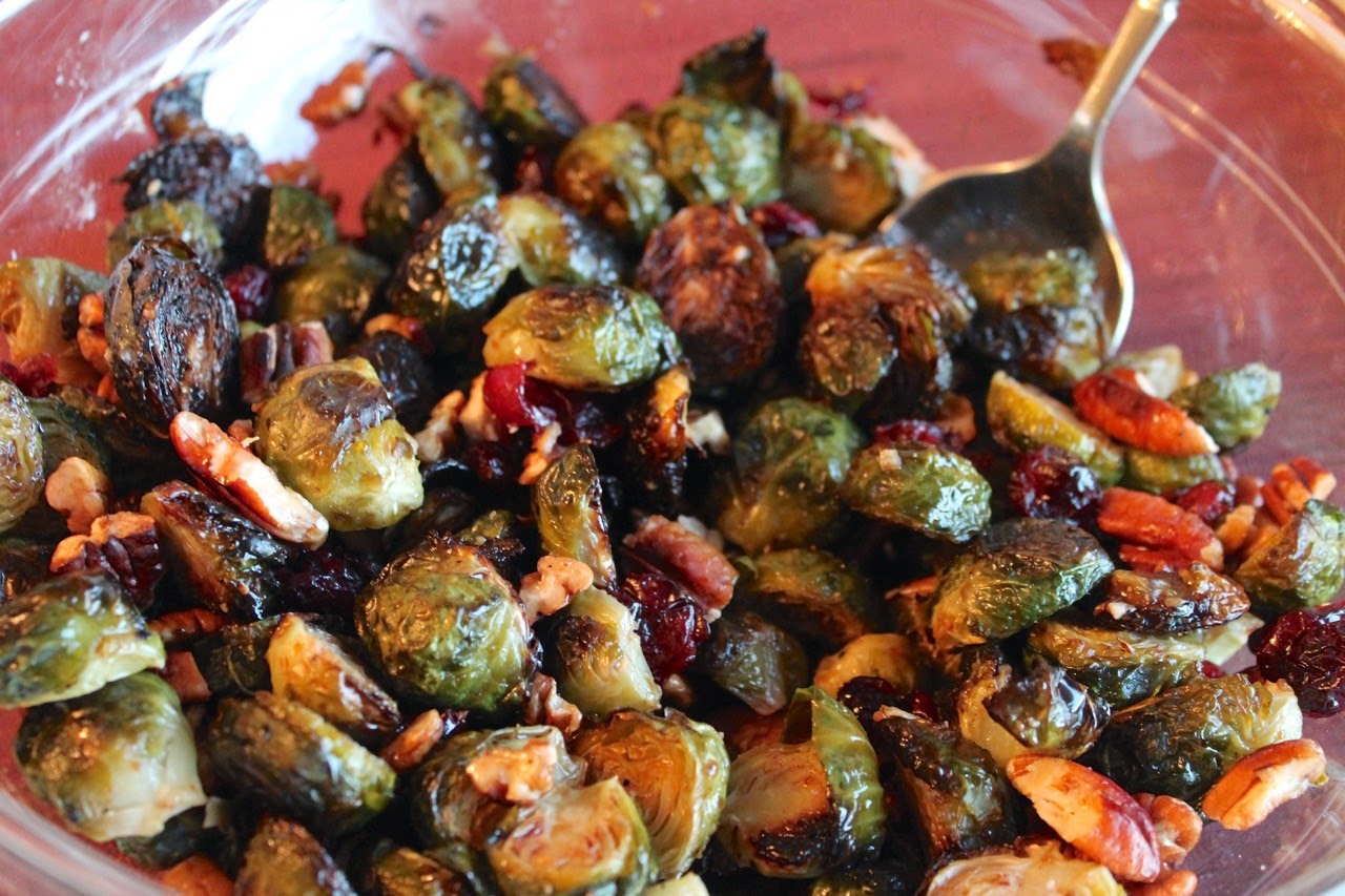 Cook In / Dine Out Roasted Brussels Sprouts with Cranberries and