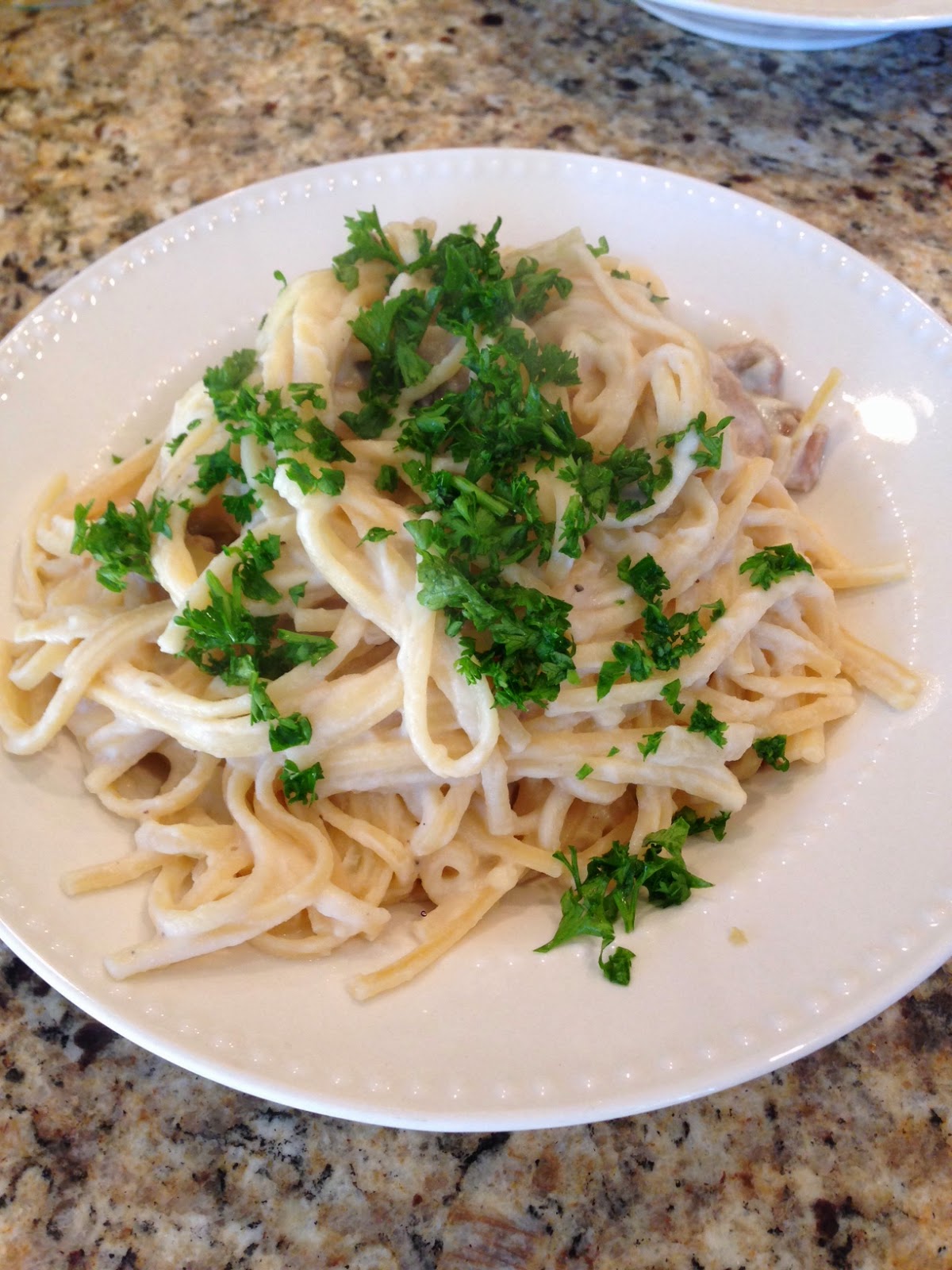 The Natural Kitchen Creamy Cauliflower Alfredo Linguine (VEGAN)