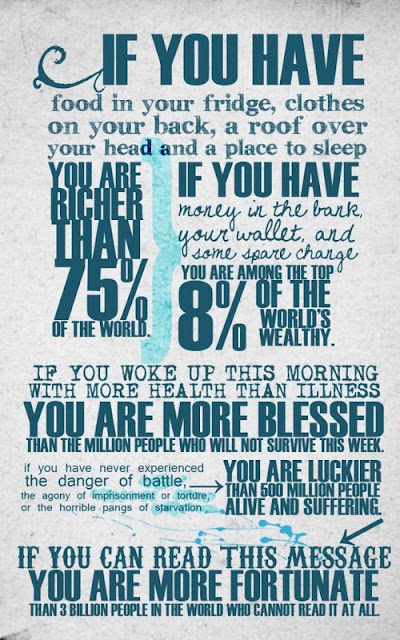 things are better than you think, someone always has it worse
