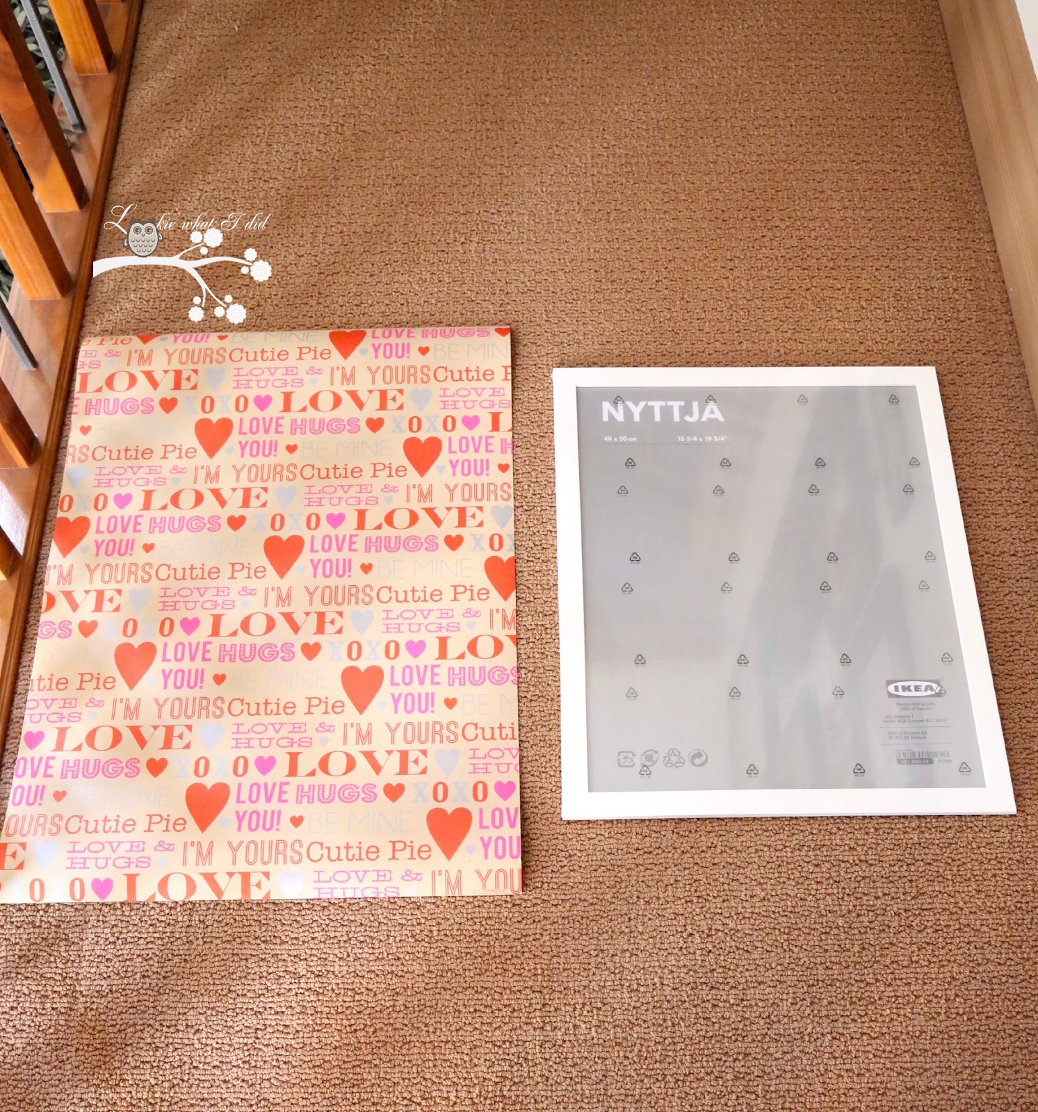 Lookie What I Did Valentine's Day Dry Erase Board