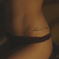 FONT INK TATTOO ON SIDE BODY