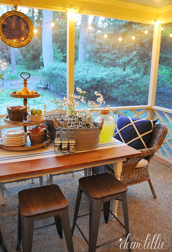 Dear Lillie Lemonade on Our Spring Porch