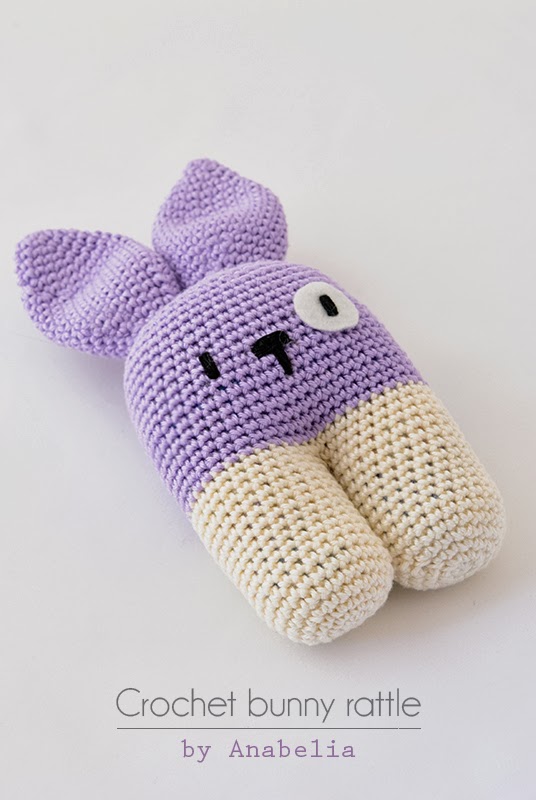 Anabelia craft design Crochet baby blanket and bunny rattle