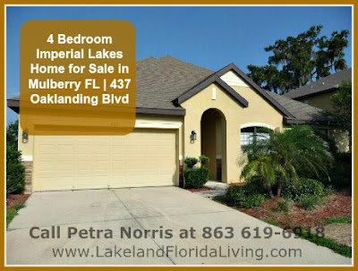 Live comfortably in this 4 bedroom Imperial Lakes home for sale in Mulberry FL.
