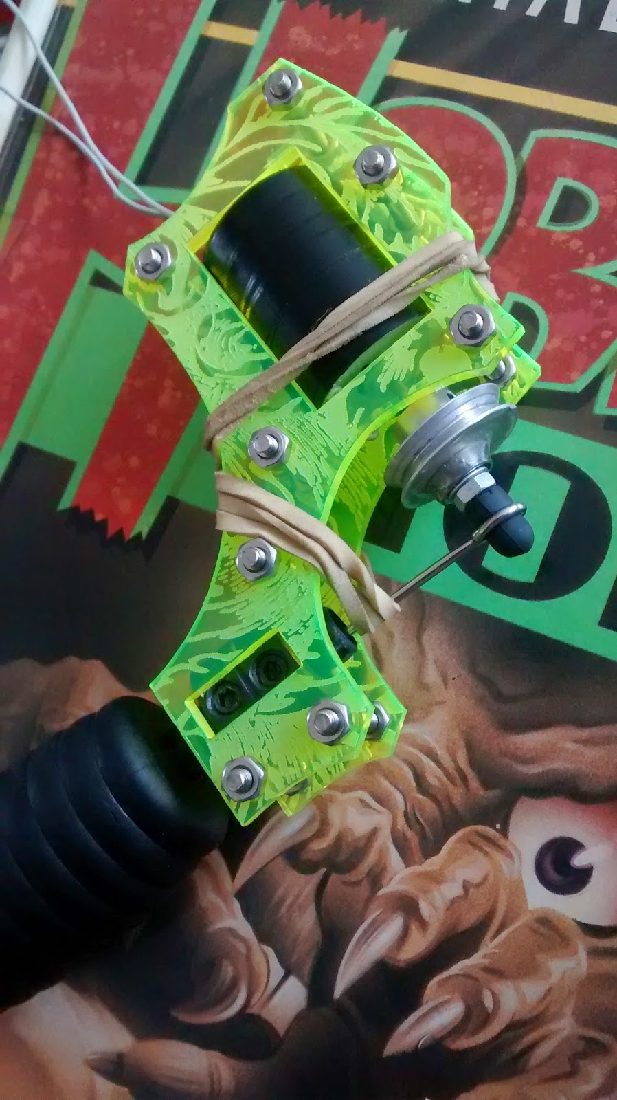 Andrea Fusco Tattoos Homemade Rotary tattoo machine..