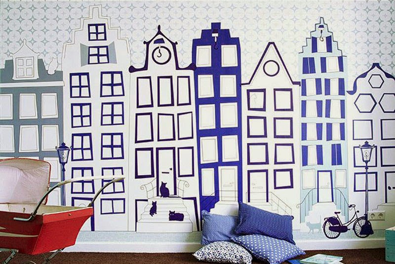 ideas de cómo decorar las paredes de un dormitorio infantil