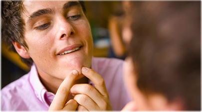 Guy With Pimples