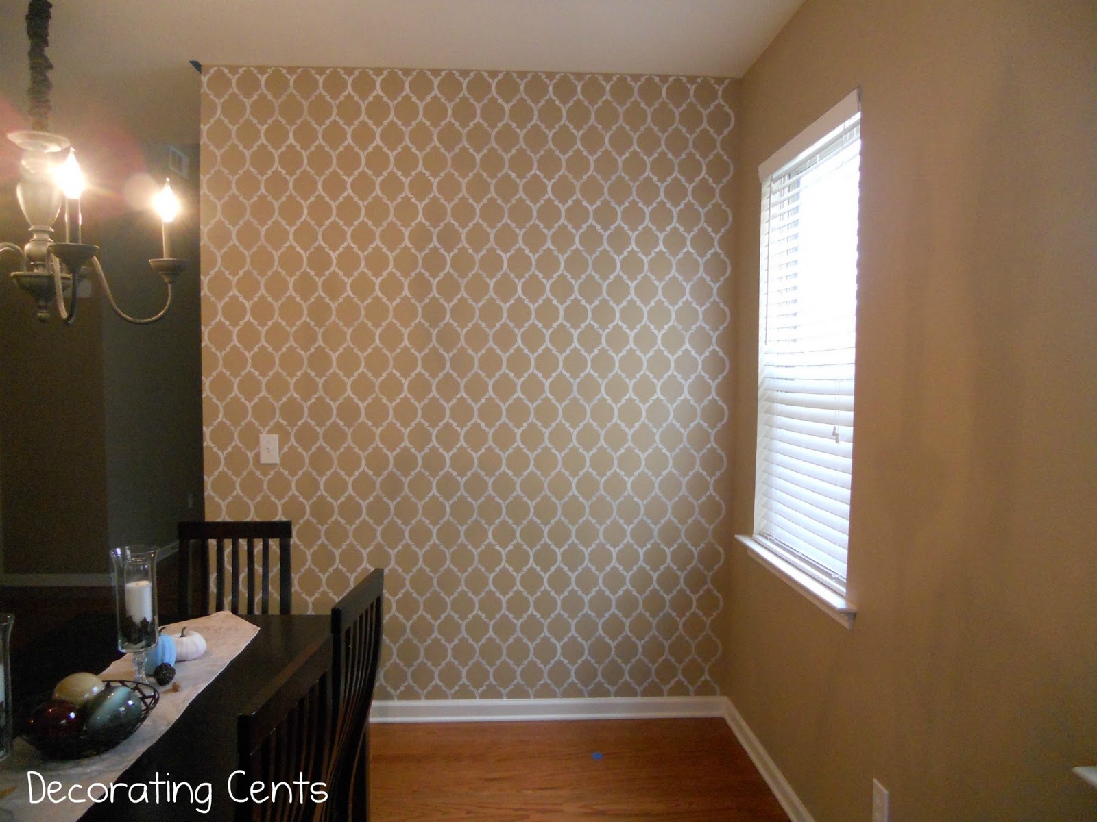 Decorating Cents: A Stenciled Wall