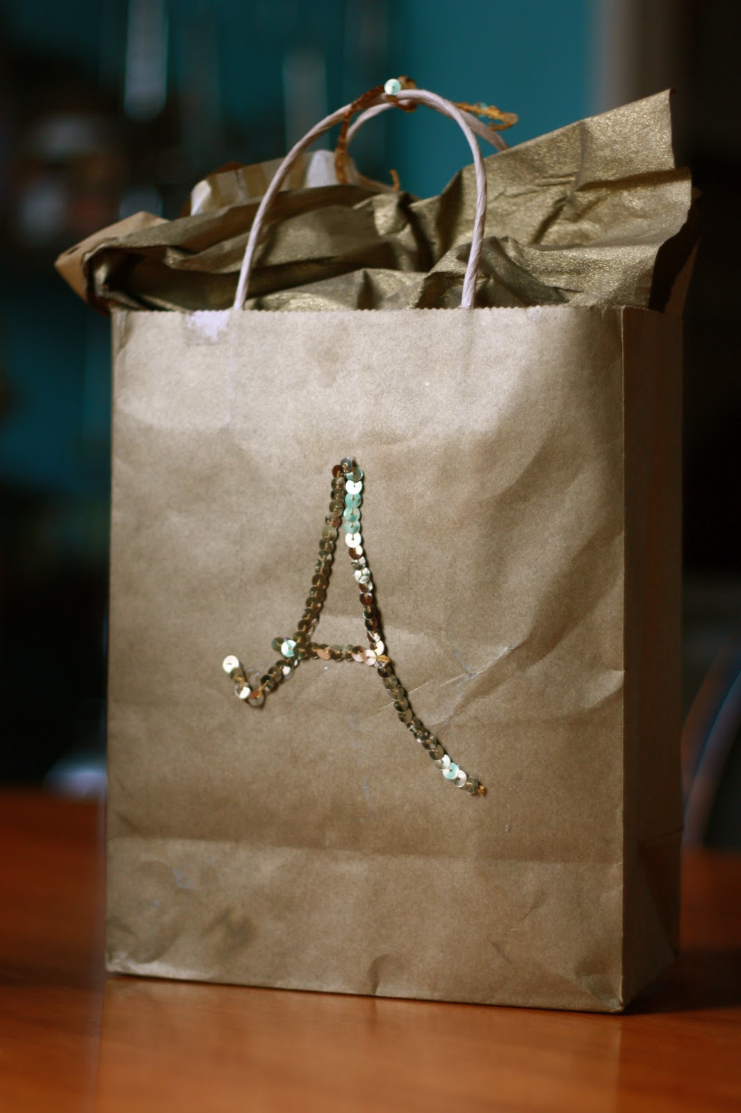 Recycled Gift Bag with Bling Live Free Creative Co